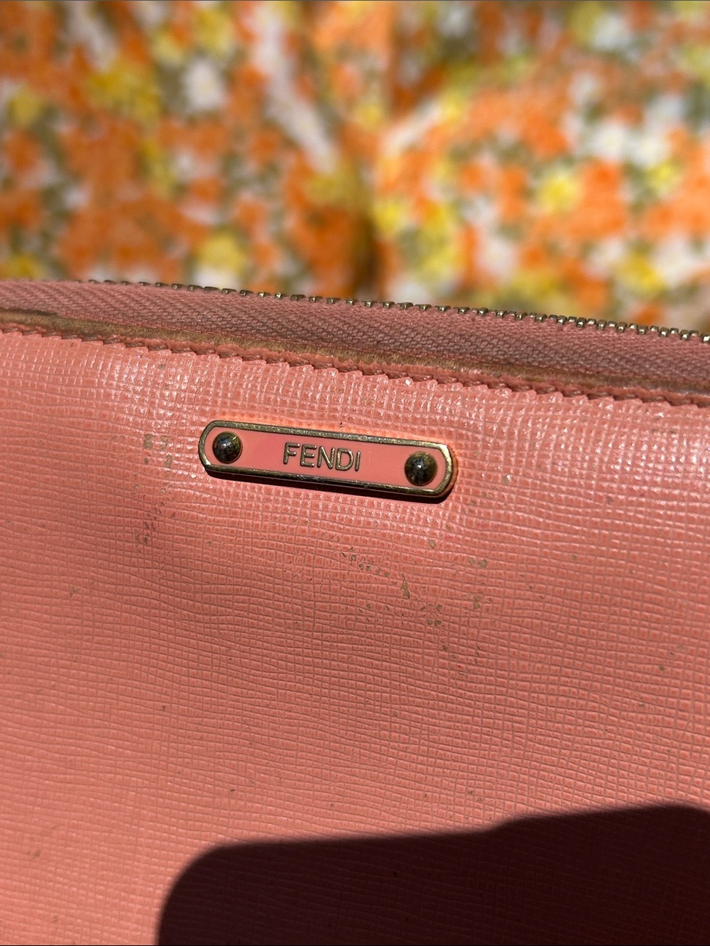 Fendi Vintage Pink Zip Wallet - Picture 10 of 17